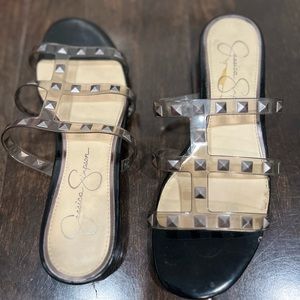 Jessica Simpson Black Studded Sandal